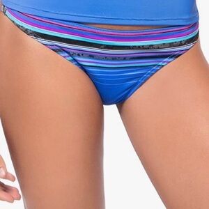 🆕 Oakley Velocity Stripe hipster bikini bottoms striped colorful